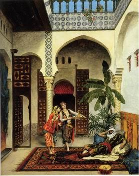 unknow artist Arab or Arabic people and life. Orientalism oil paintings 565